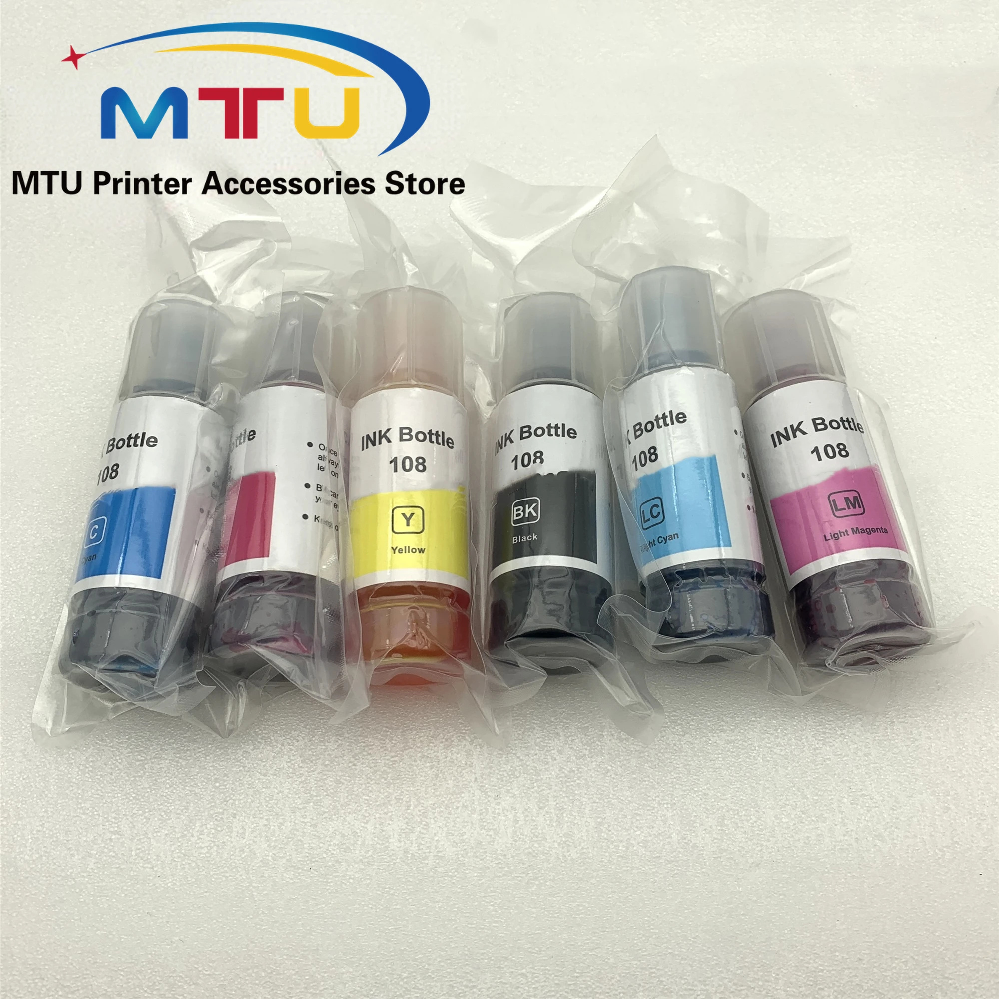 Fountain Pen Bottled Ink - 1Set 6PCS 108 70ml/bottle Refill Ink