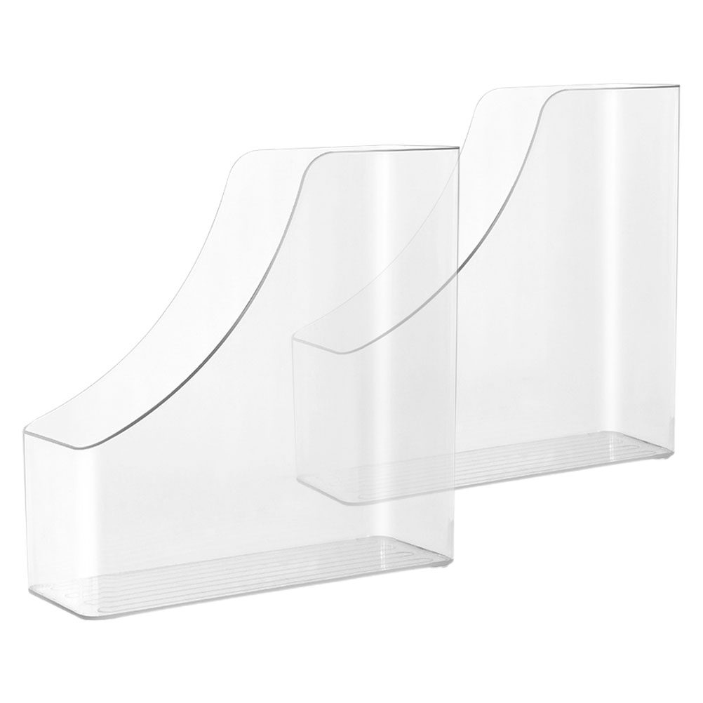 Magazine Holder Rack - 2Pcs Clear File Organizer Desktop Document