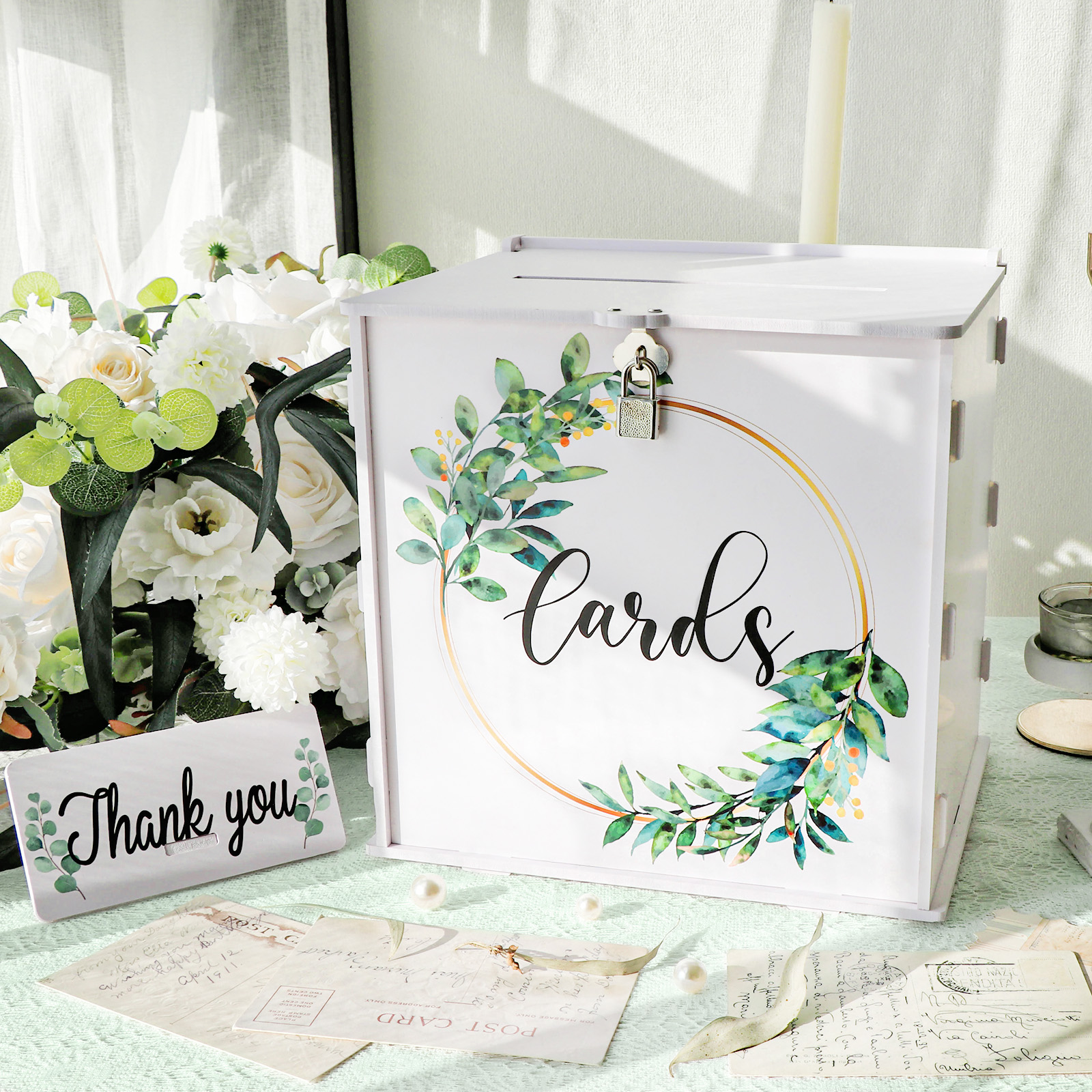 Wedding Card Box with Lock, PV - Card Index Box recensione e prezzo
