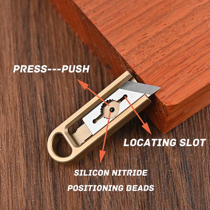 Titanium Alloy Mini Knife Shar - Letter Opener Brass recensione e prezzo