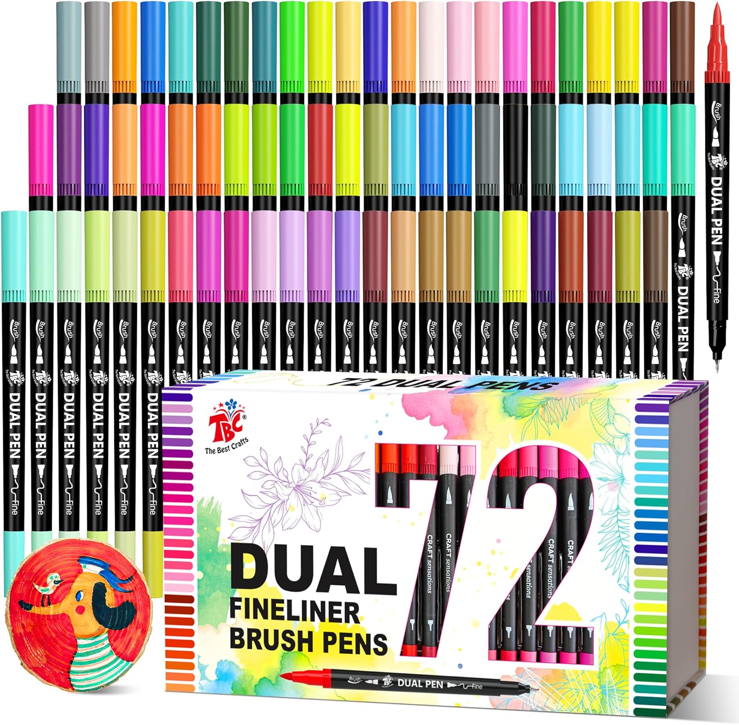 72 Color Dual Tip Brush Pens,  - Correction Pen Fine recensione e prezzo