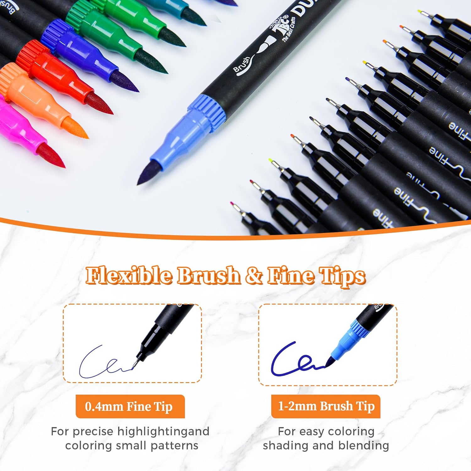 72 Color Dual Tip Brush Pens,  - Correction Pen Fine recensione e prezzo
