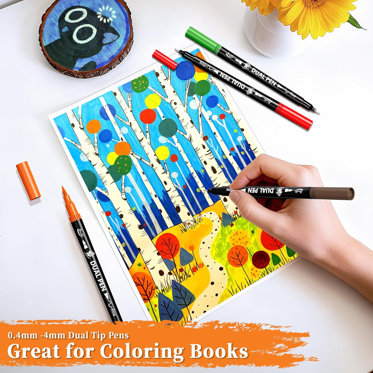72 Color Dual Tip Brush Pens,  - Correction Pen Fine recensione e prezzo