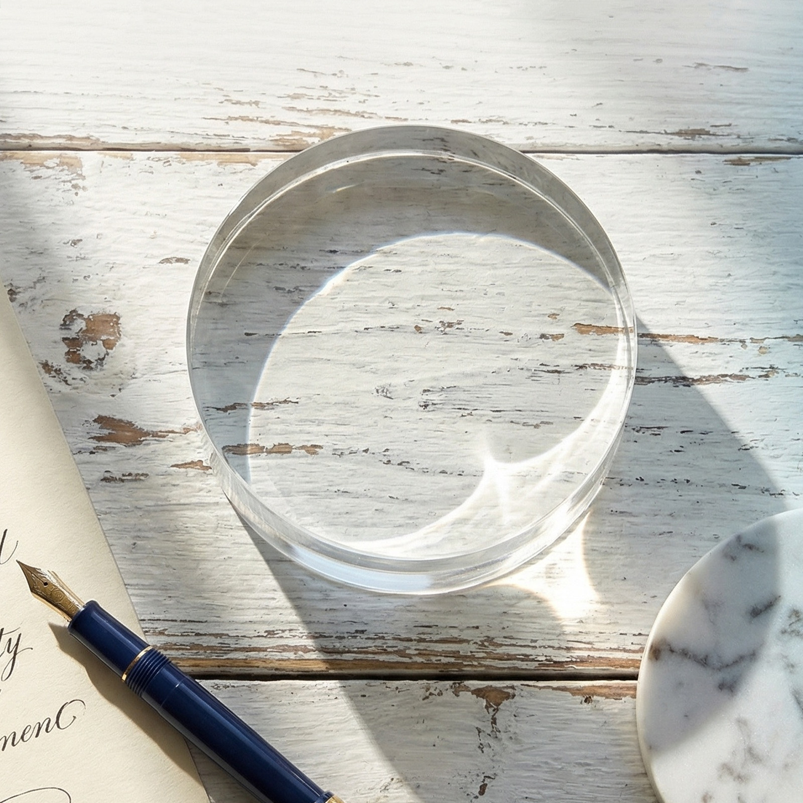 3.15 Inch Round Clear Crystal  - Book Weight Glass recensione e prezzo