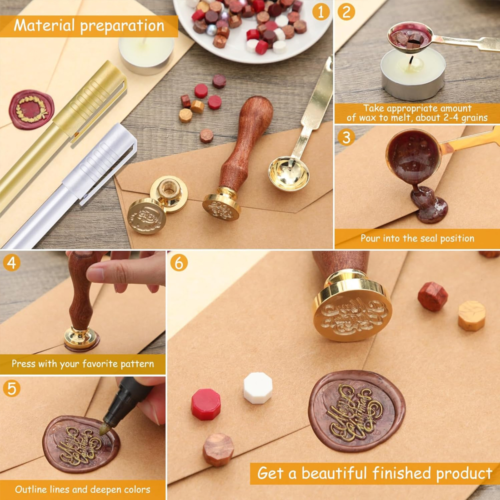 Custom Wax Seal Stamp, Persona - Wax Seal Stamp Set recensione e prezzo