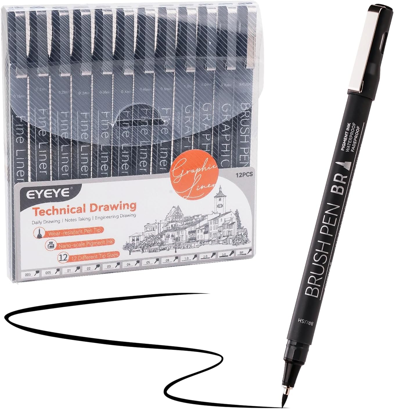 Micro Fineliner Pens Set, 12 B - Archive Box Set recensione e prezzo