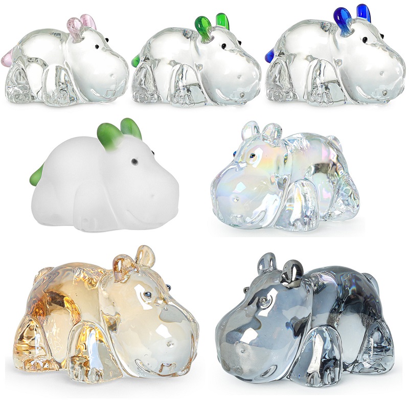 1PC Crystal Hippo Figurine Col - Paper Weight Crystal recensione e prezzo