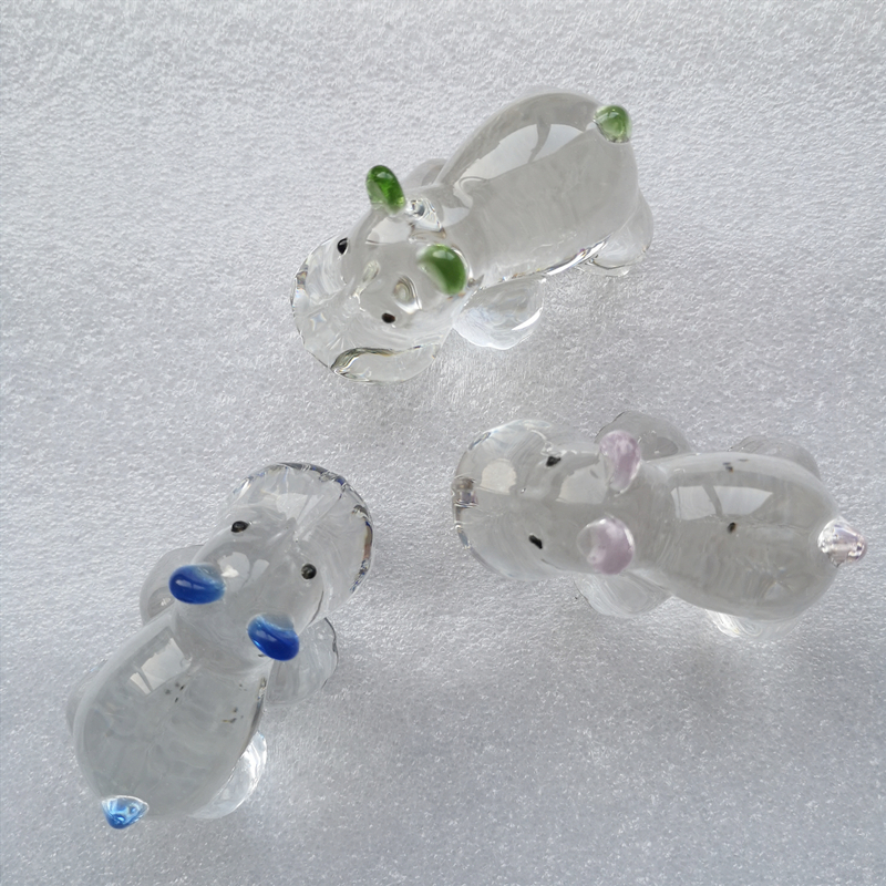1PC Crystal Hippo Figurine Col - Paper Weight Crystal recensione e prezzo