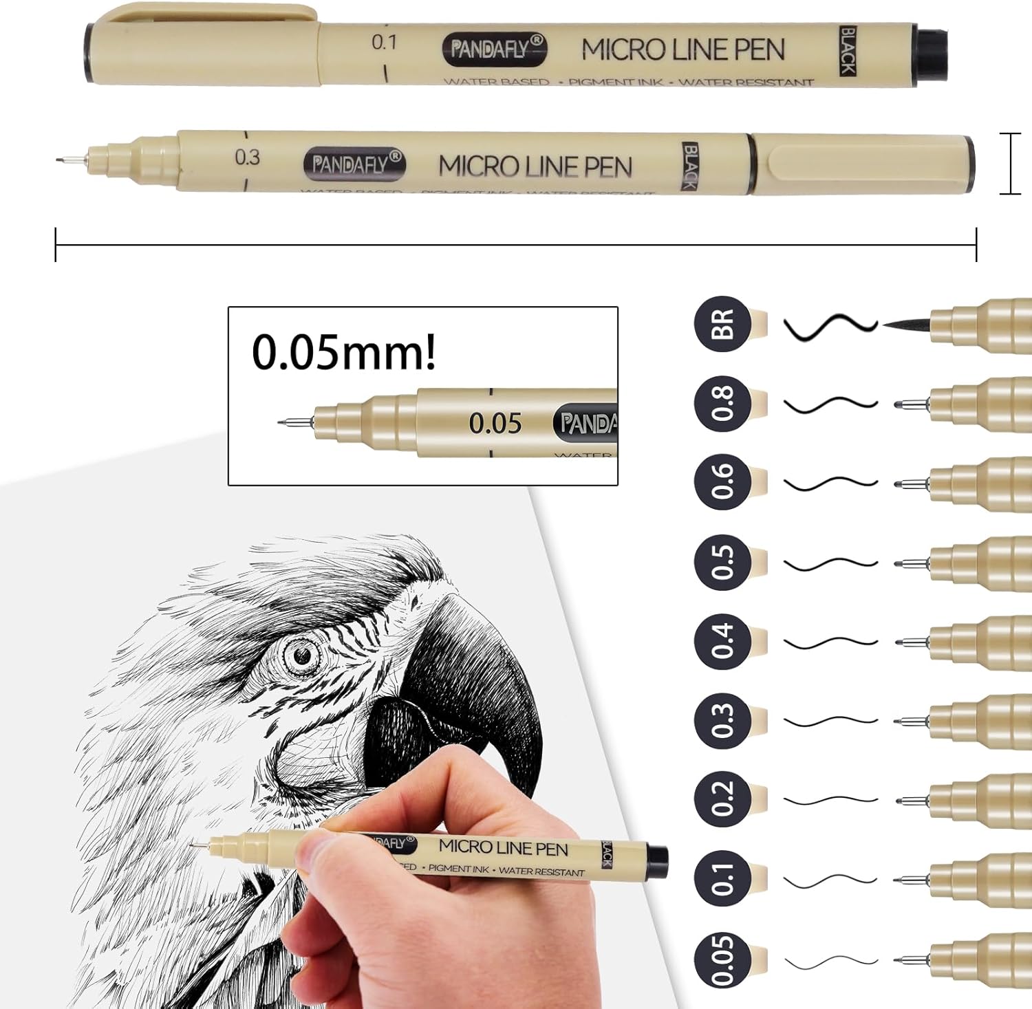 Black Micro-Pen Fineliner Ink  - Archive Box Set recensione e prezzo