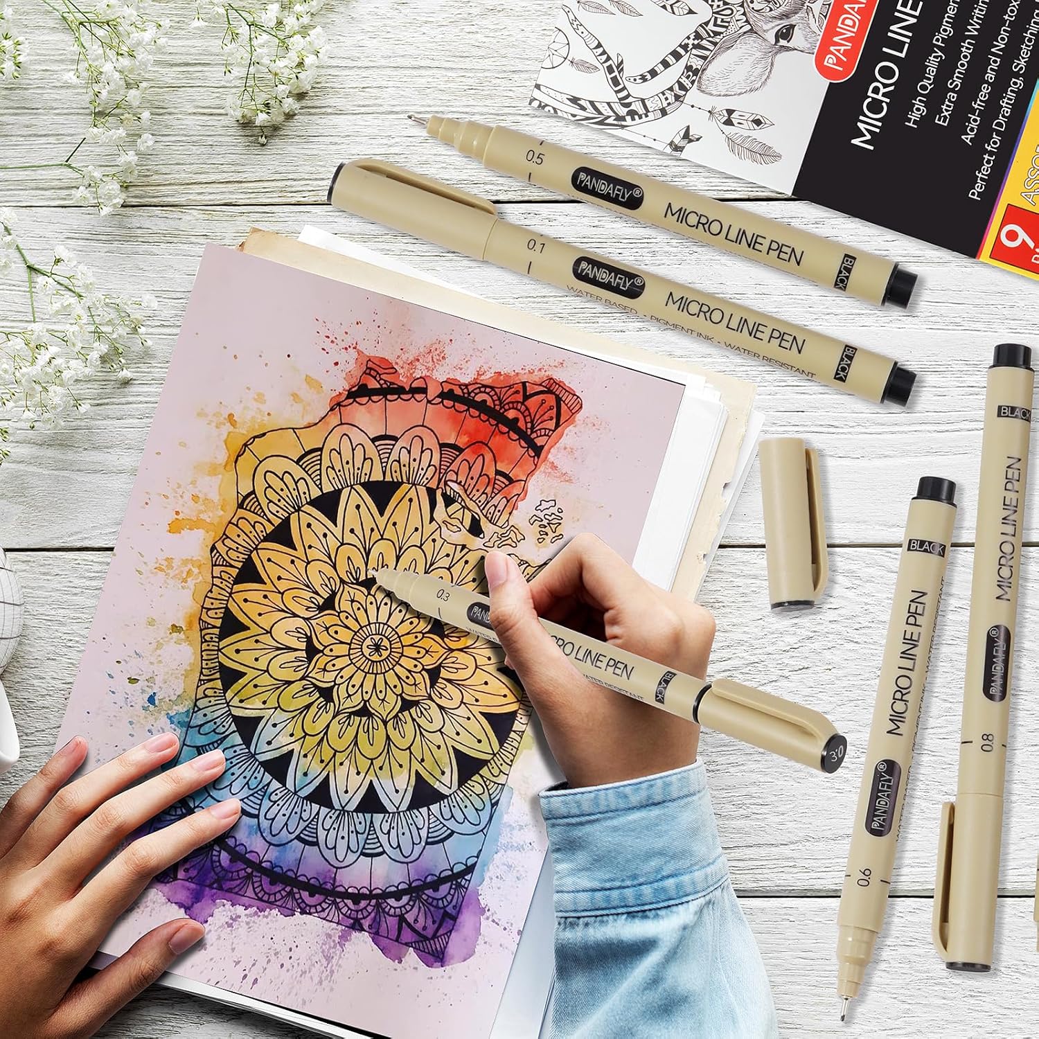 Black Micro-Pen Fineliner Ink  - Archive Box Set recensione e prezzo