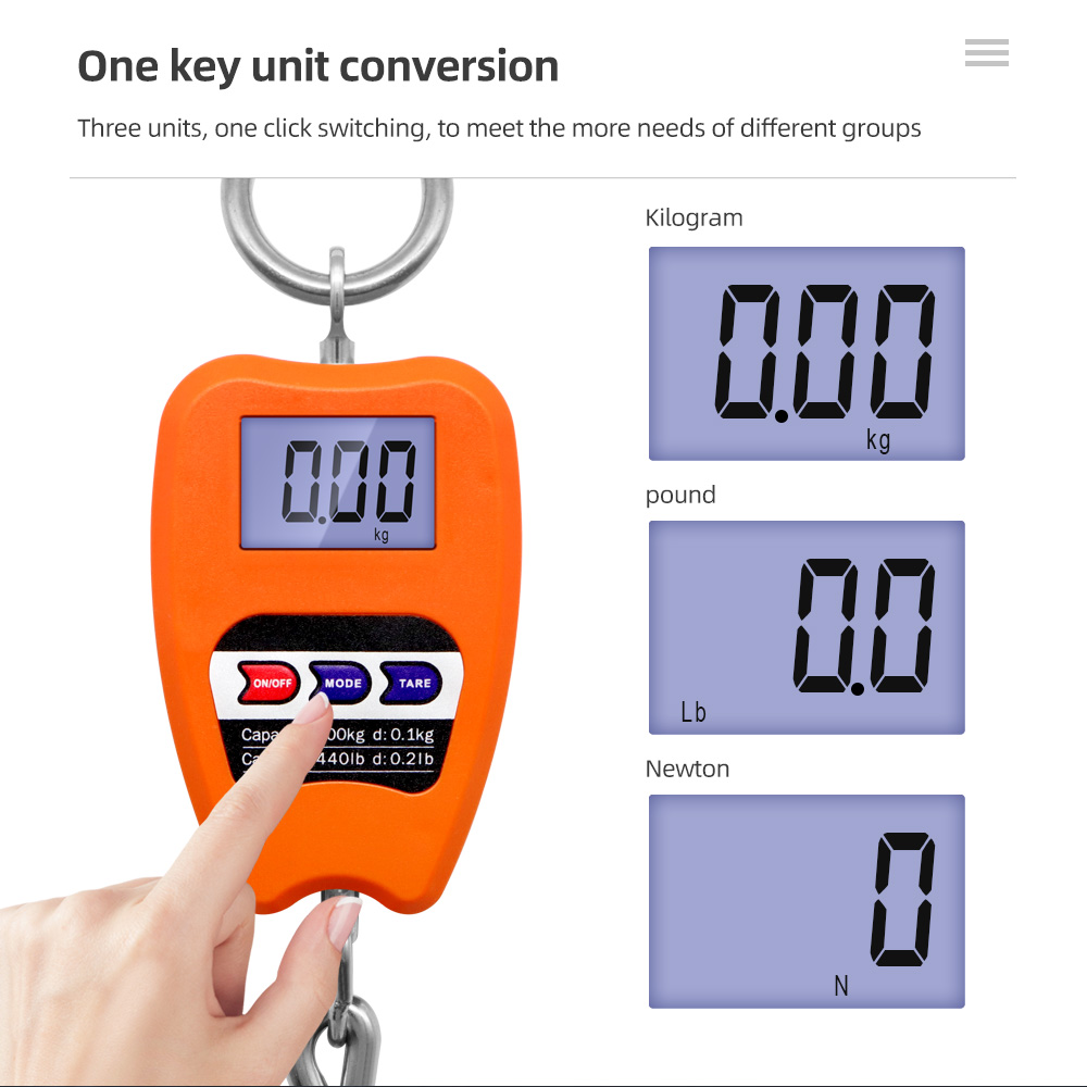 200kg/440lb Crane Scale Digita - Tape Dispenser Weighted recensione e prezzo