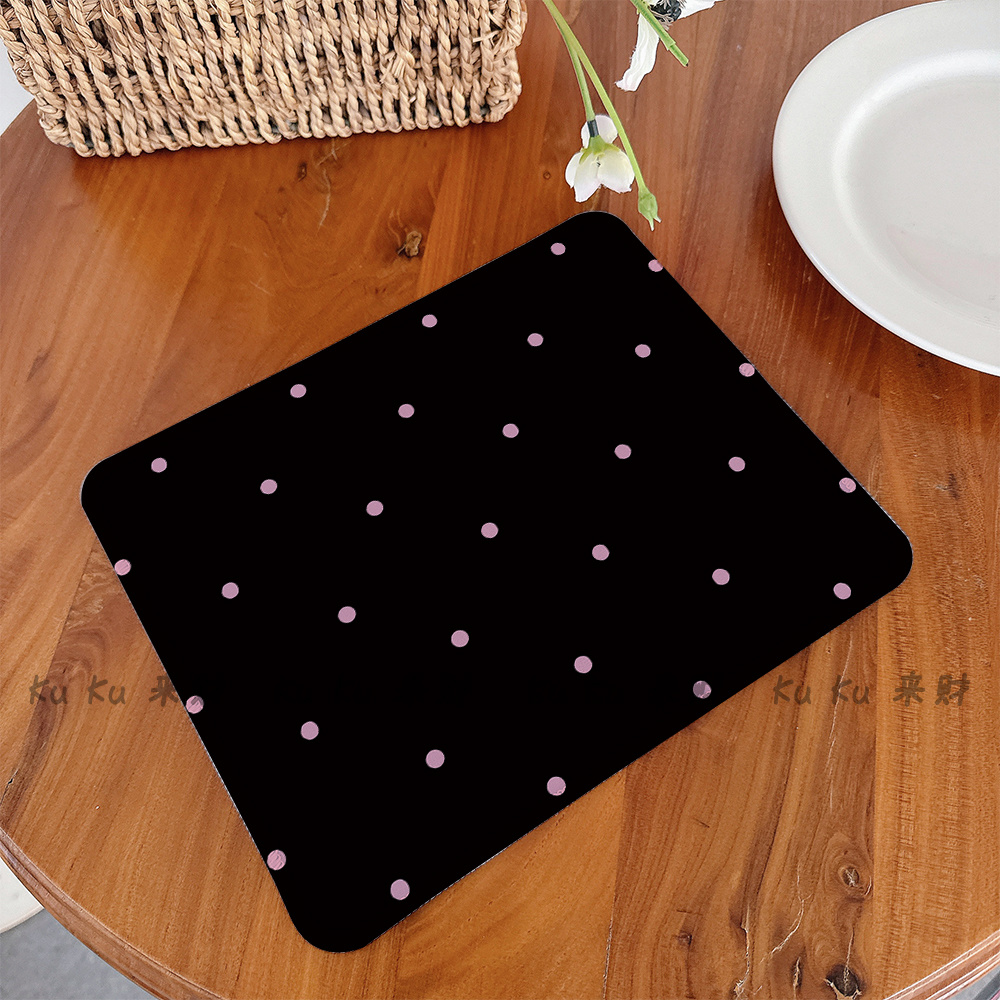 Polka Dots Black Leather Desk  - Leather Desk Pad recensione e prezzo