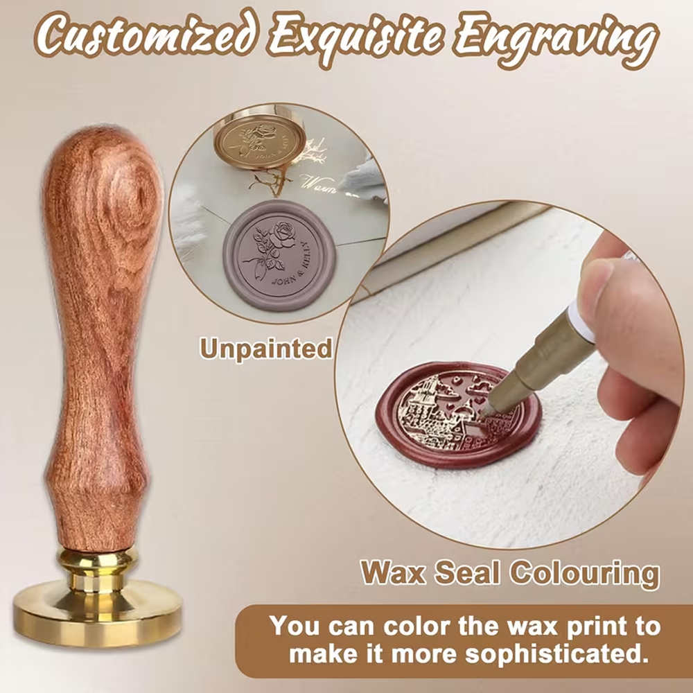 Custom Your Logo 25/30/40/50mm - Wax Seal Stamp Set recensione e prezzo