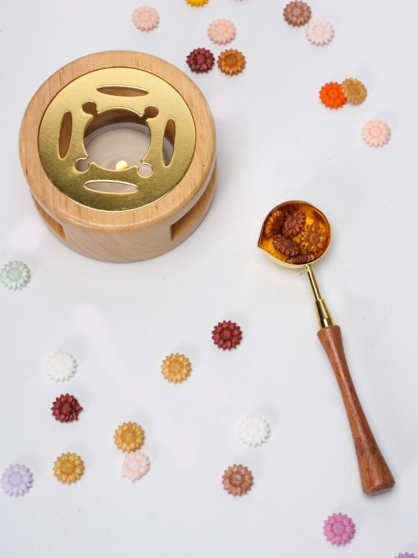 1set Wax Seal Set Wood Wax Mel - Wax Seal Stamp Set recensione e prezzo