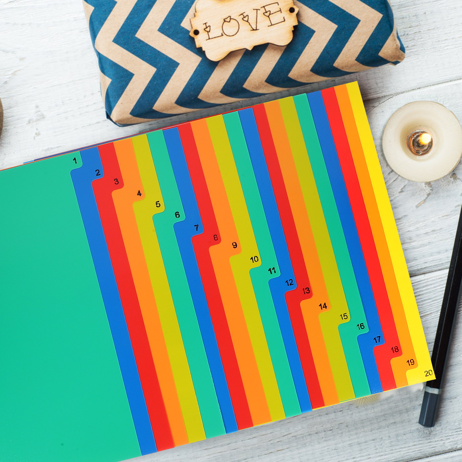 Plastic A4 Binder Dividers 20  - Tab Divider A4 recensione e prezzo