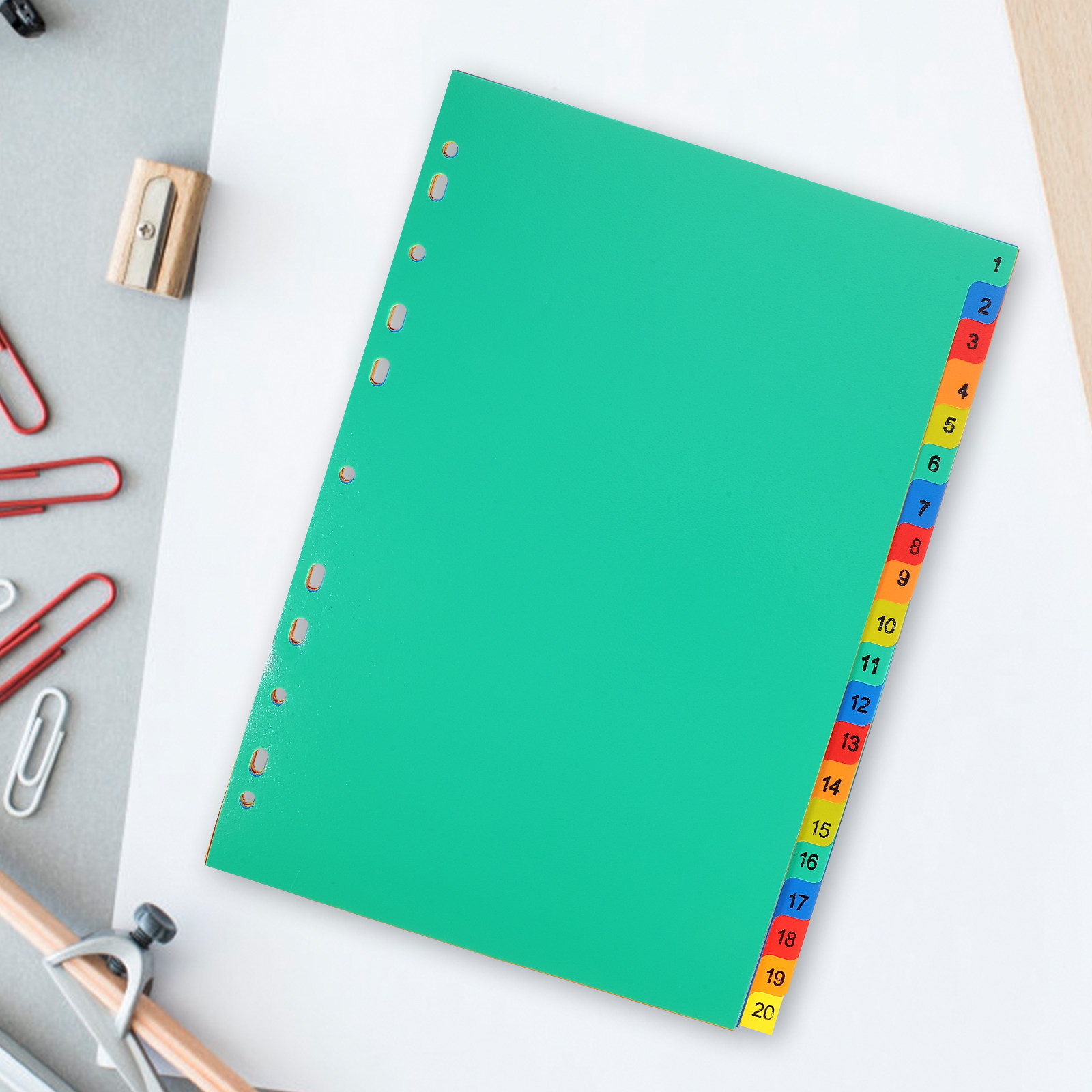 Plastic A4 Binder Dividers 20  - Tab Divider A4 recensione e prezzo