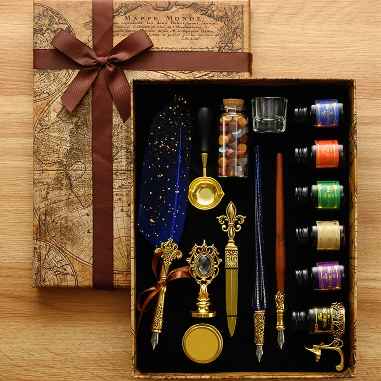 Classic Calligraphy Feather Pe - Wax Seal Stamp Set recensione e prezzo