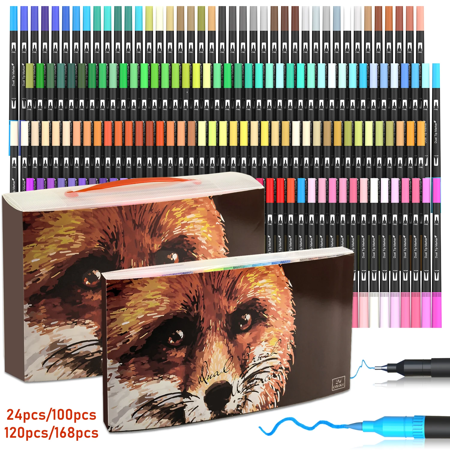 Dual Brush Pens Art Markers, 2 - Correction Pen Fine recensione e prezzo