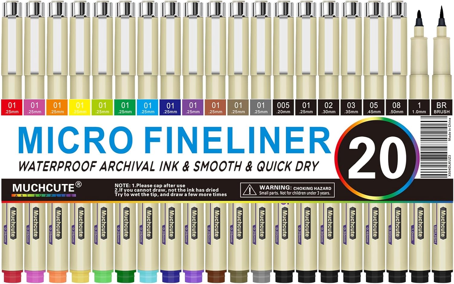 20 Micro Fineliner Pens Set: 1 - Archive Box Set recensione e prezzo