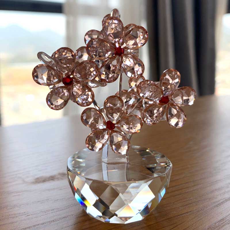 K9 Crystal Plum Flower Figurin - Paper Weight Crystal recensione e prezzo