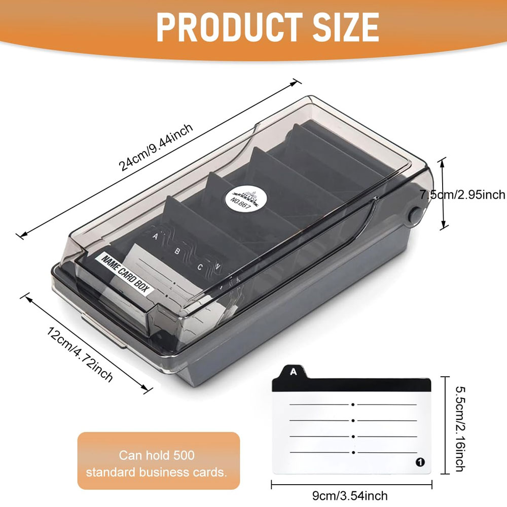 Desktop Business Card Box, Lar - Card Index Box recensione e prezzo