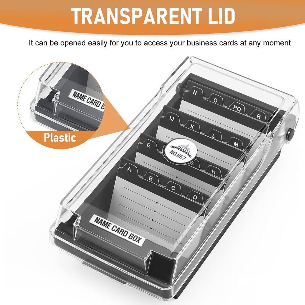 Desktop Business Card Box, Lar - Card Index Box recensione e prezzo