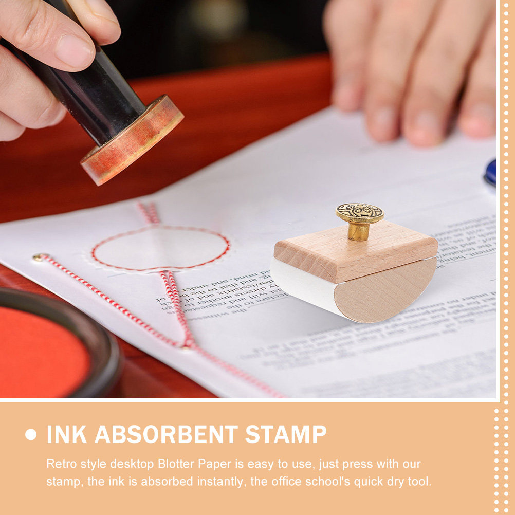 2Pcs Wooden Rocker Ink Blotter - Ink Blotter Paper recensione e prezzo