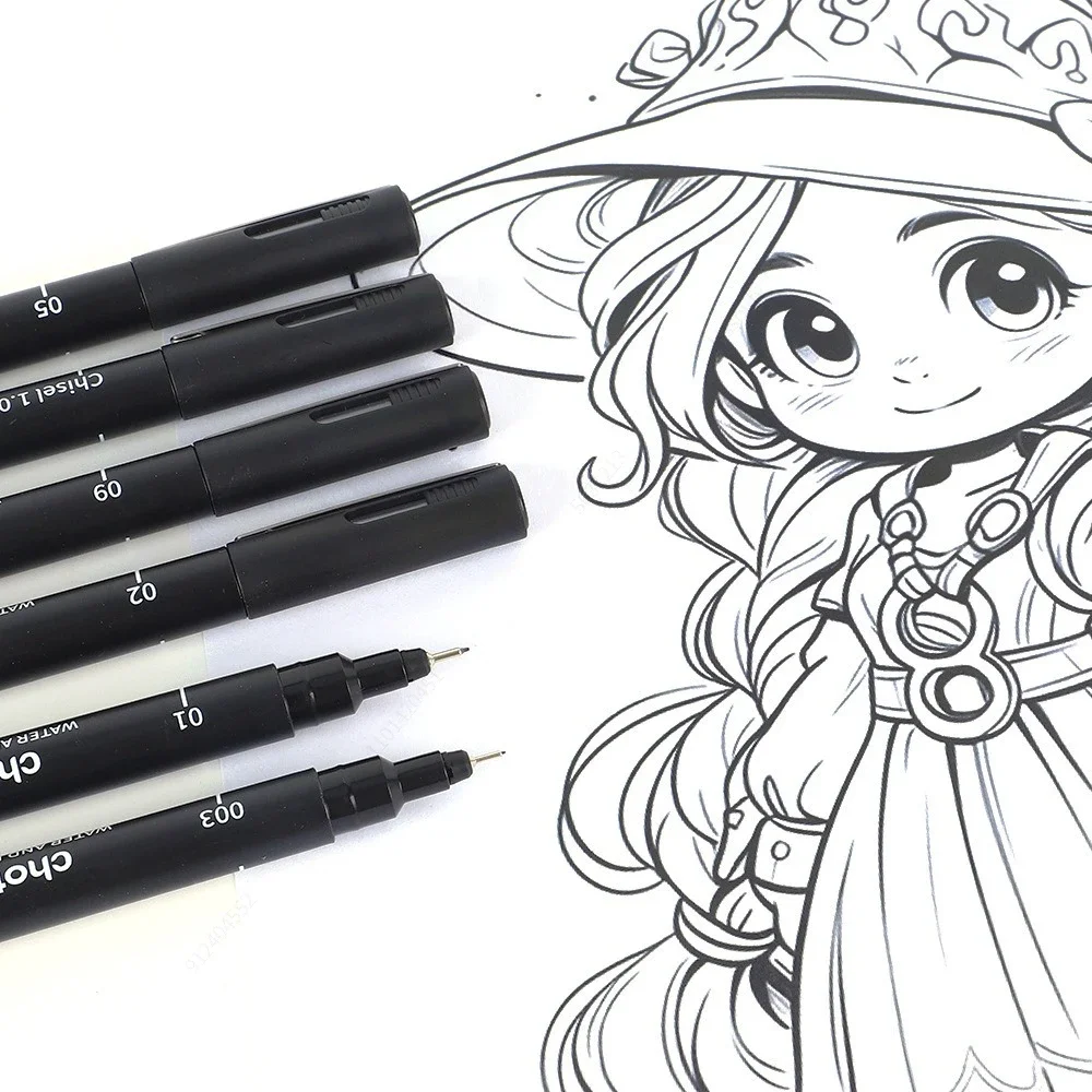 Black Micro Pens,15 Sizes,Wate - Archive Box Set recensione e prezzo