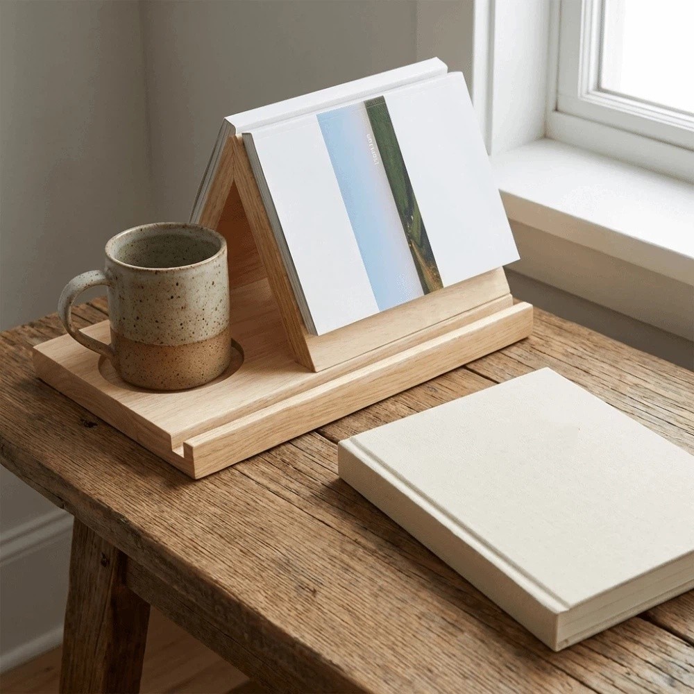 Minimalist 2 in 1 Triangle Woo - Magazine Holder Rack recensione e prezzo
