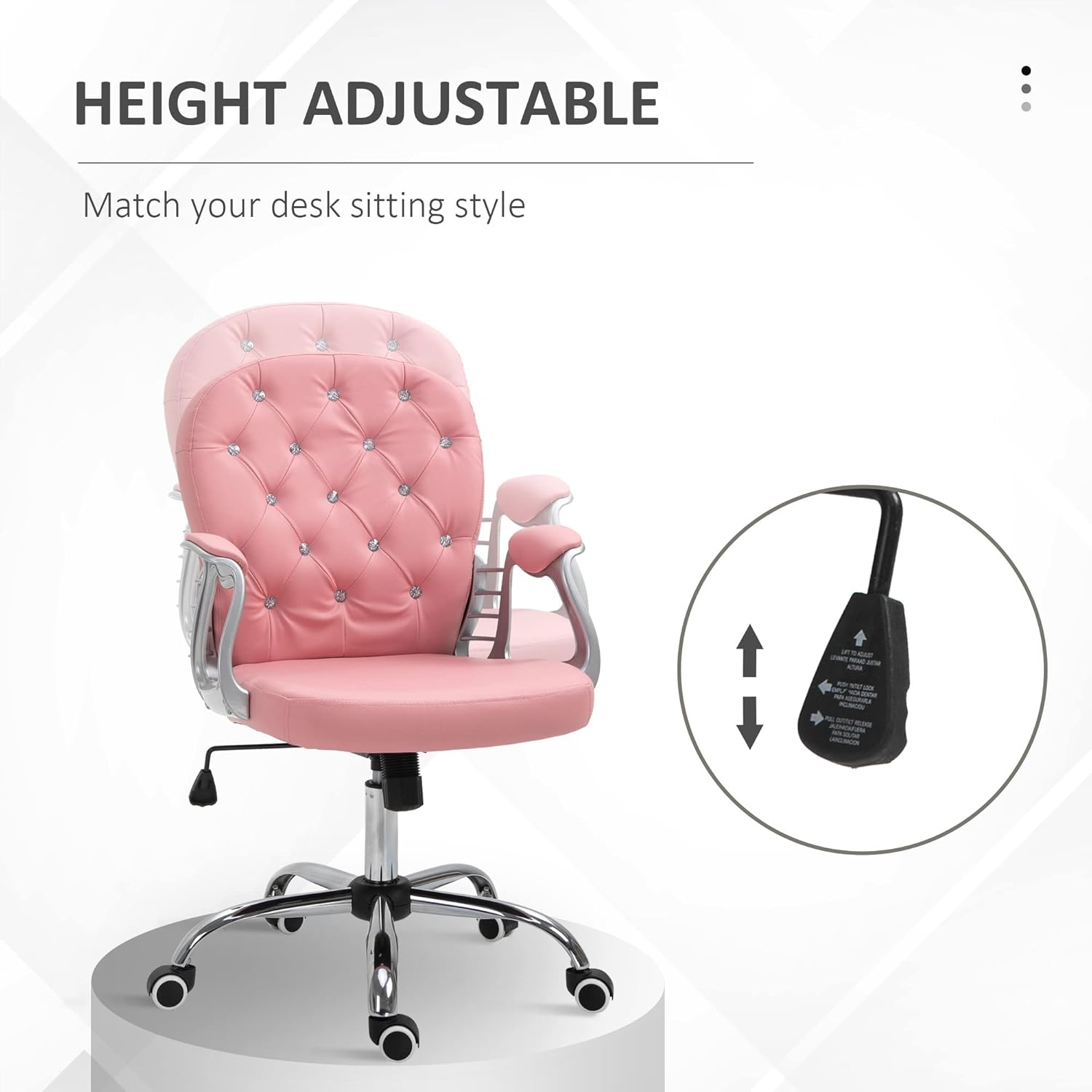 PU Leather Home Office Chair,  - Leather Desk Pad recensione e prezzo
