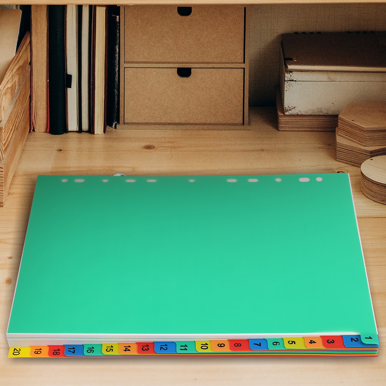 20 Pages A4 Colorful Plastic T - Tab Divider A4 recensione e prezzo