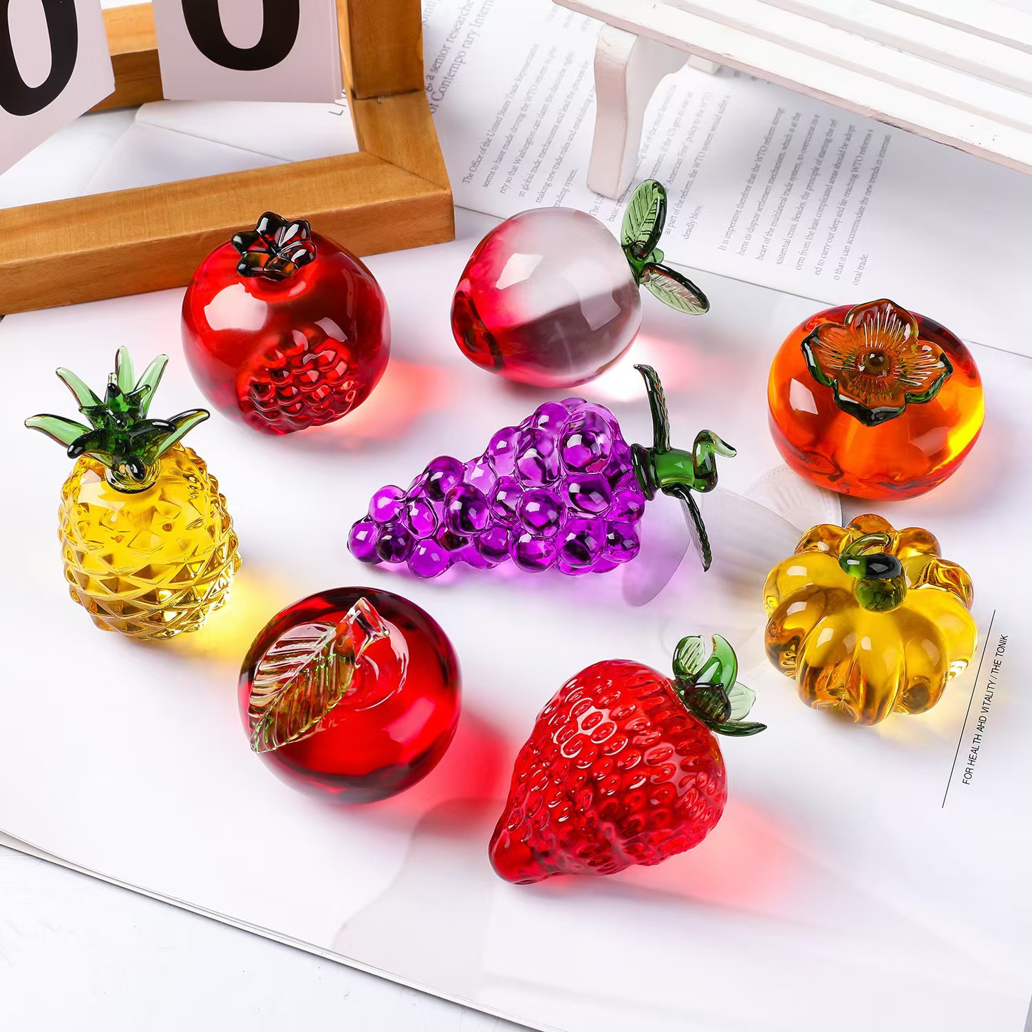 Crystal fruit Paperweight with - Paper Weight Crystal recensione e prezzo
