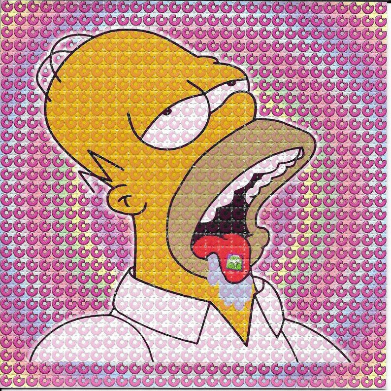 Doped Homer Psychedelic Acid F - Ink Blotter Paper recensione e prezzo