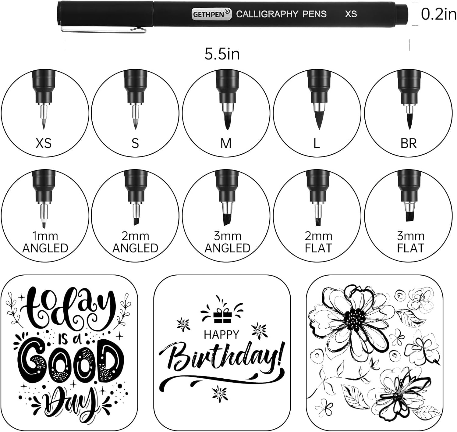10 Size Calligraphy Pens Set f - Archive Box Set recensione e prezzo