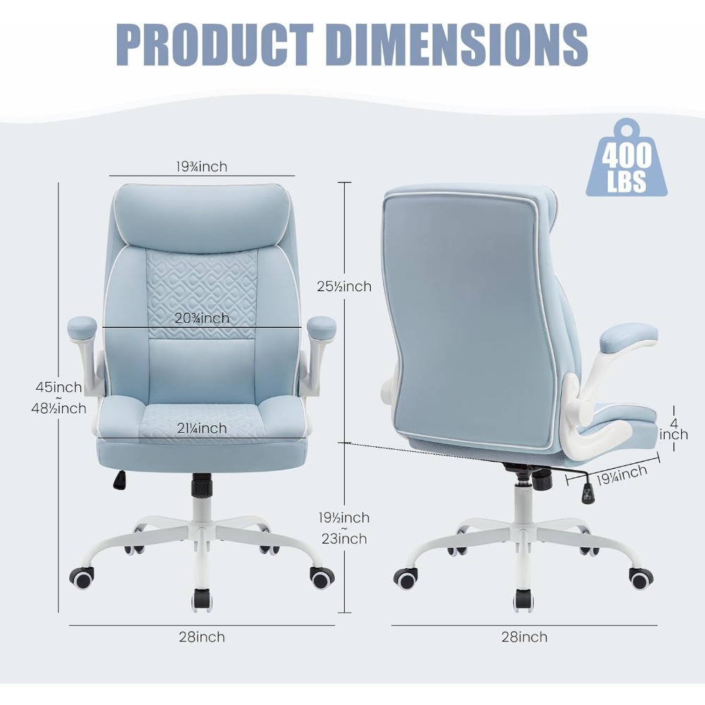 Computer Desk Chair with Lumba - Leather Desk Pad recensione e prezzo