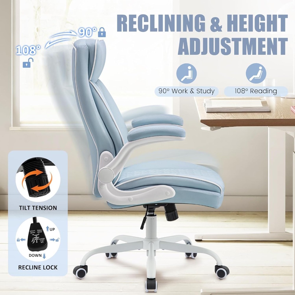 Computer Desk Chair with Lumba - Leather Desk Pad recensione e prezzo
