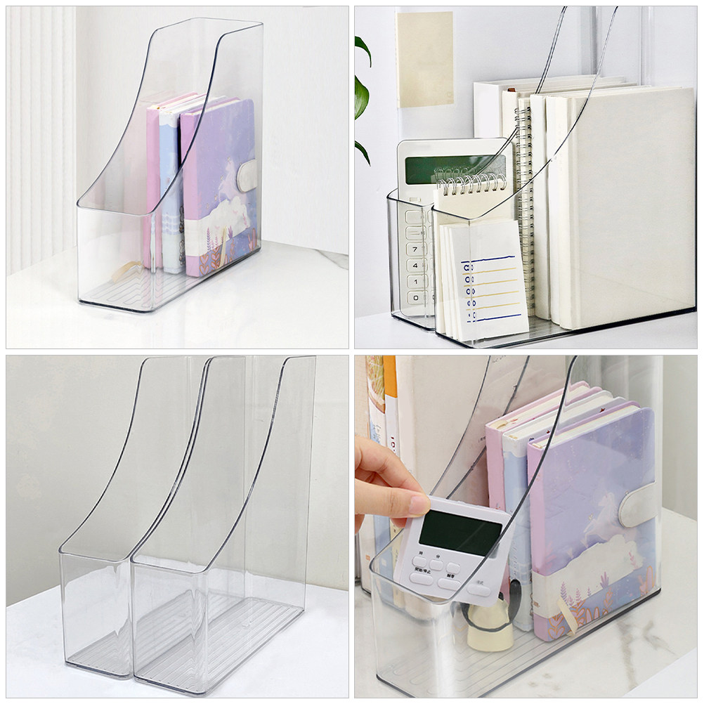 2Pcs Clear File Organizer Desk - Magazine Holder Rack recensione e prezzo