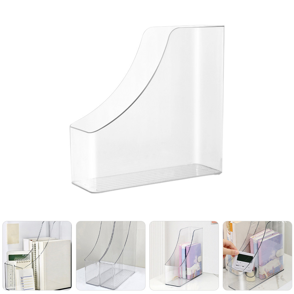 2Pcs Clear File Organizer Desk - Magazine Holder Rack recensione e prezzo