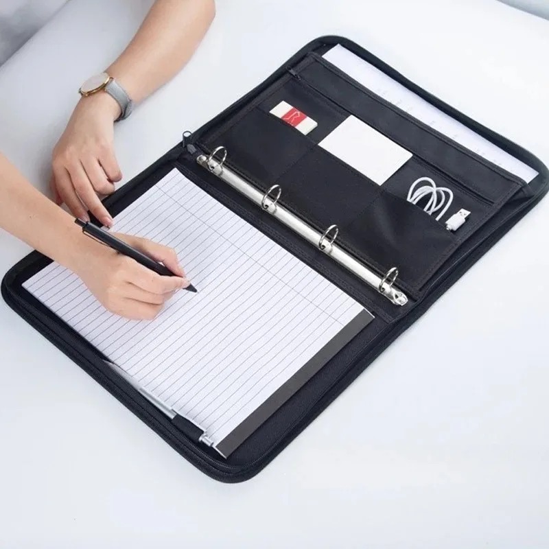 Large Black Business Portfolio - Binder A4 Lever recensione e prezzo