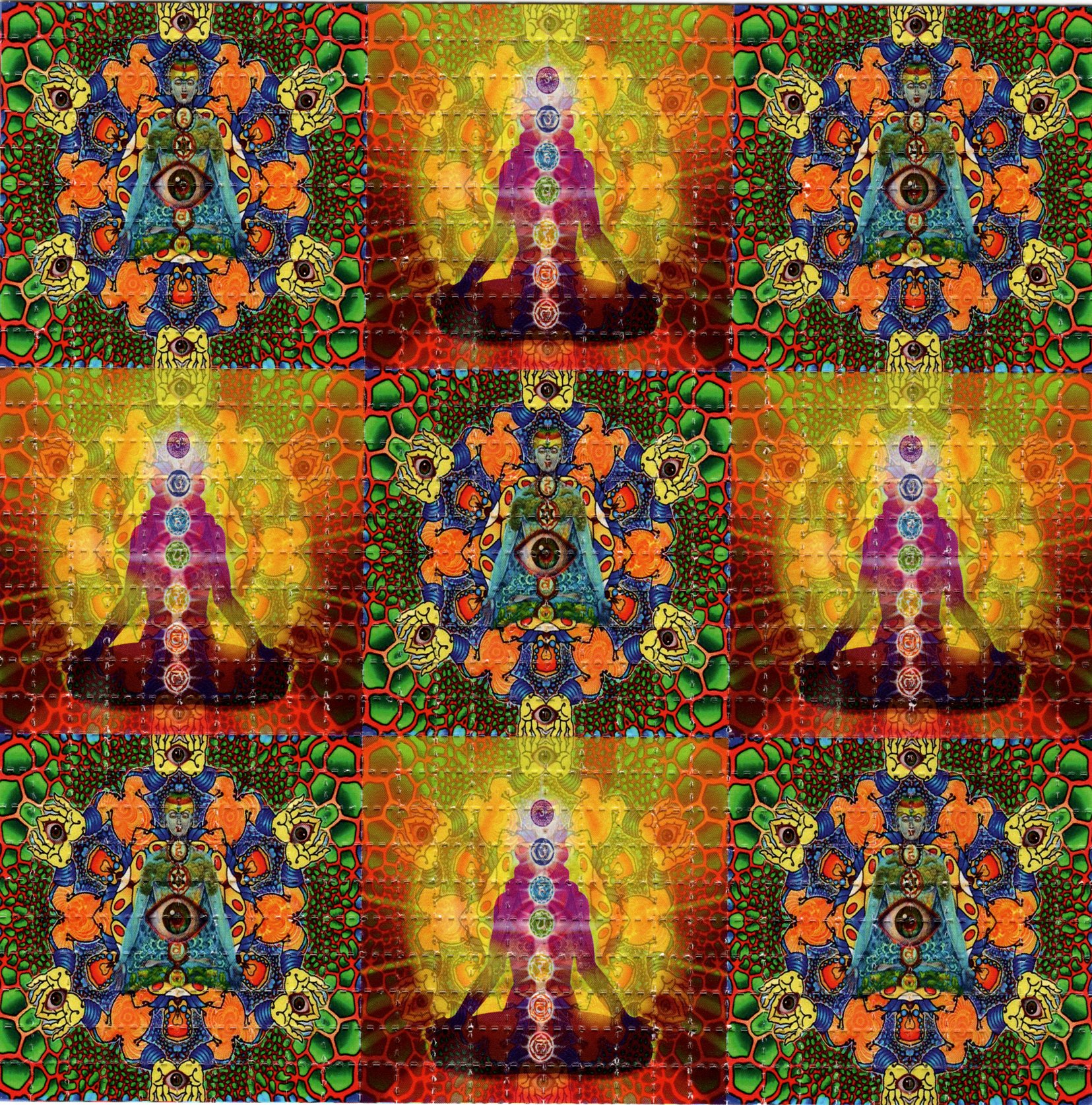 Chakras Psychedelic LSD Acid B - Ink Blotter Paper recensione e prezzo