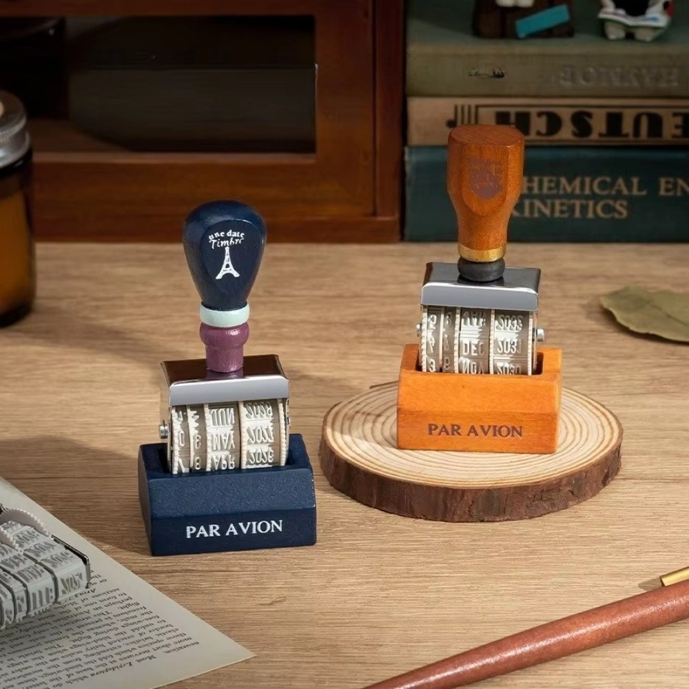 Retro Wooden Roller Date Seal  - Rubber Date Stamp recensione e prezzo