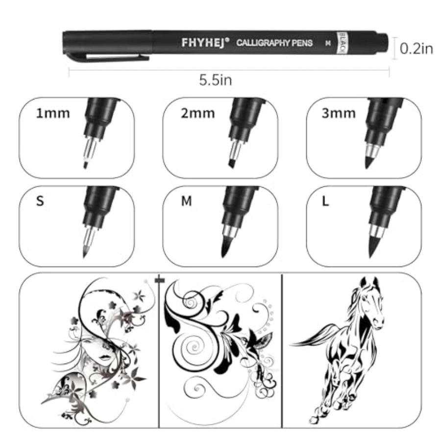 Calligraphy Pen, 6 Size Callig - Archive Box Set recensione e prezzo