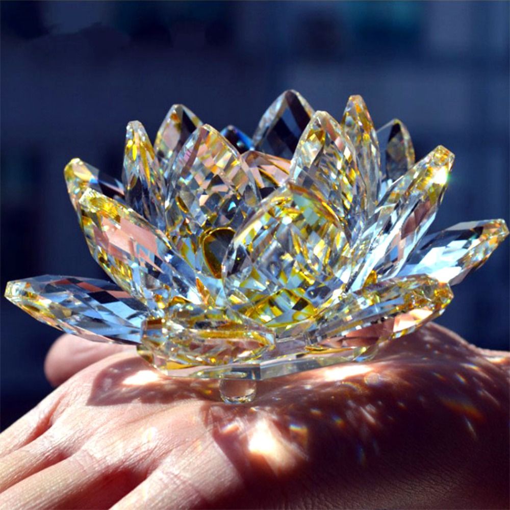 Crystal Lotus Flower Figurine  - Paper Weight Crystal recensione e prezzo