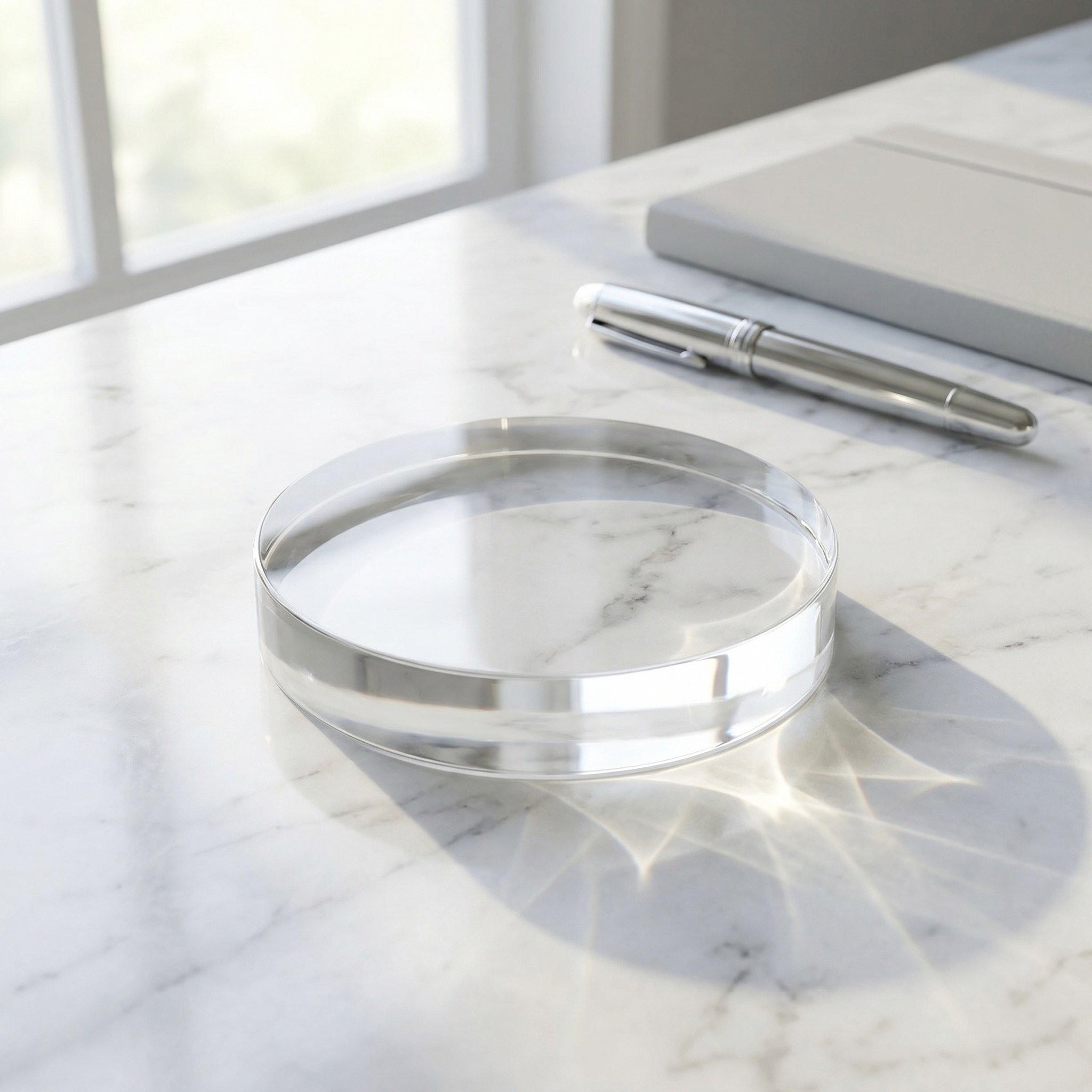 3.15 Inch Round Clear Crystal  - Book Weight Glass recensione e prezzo
