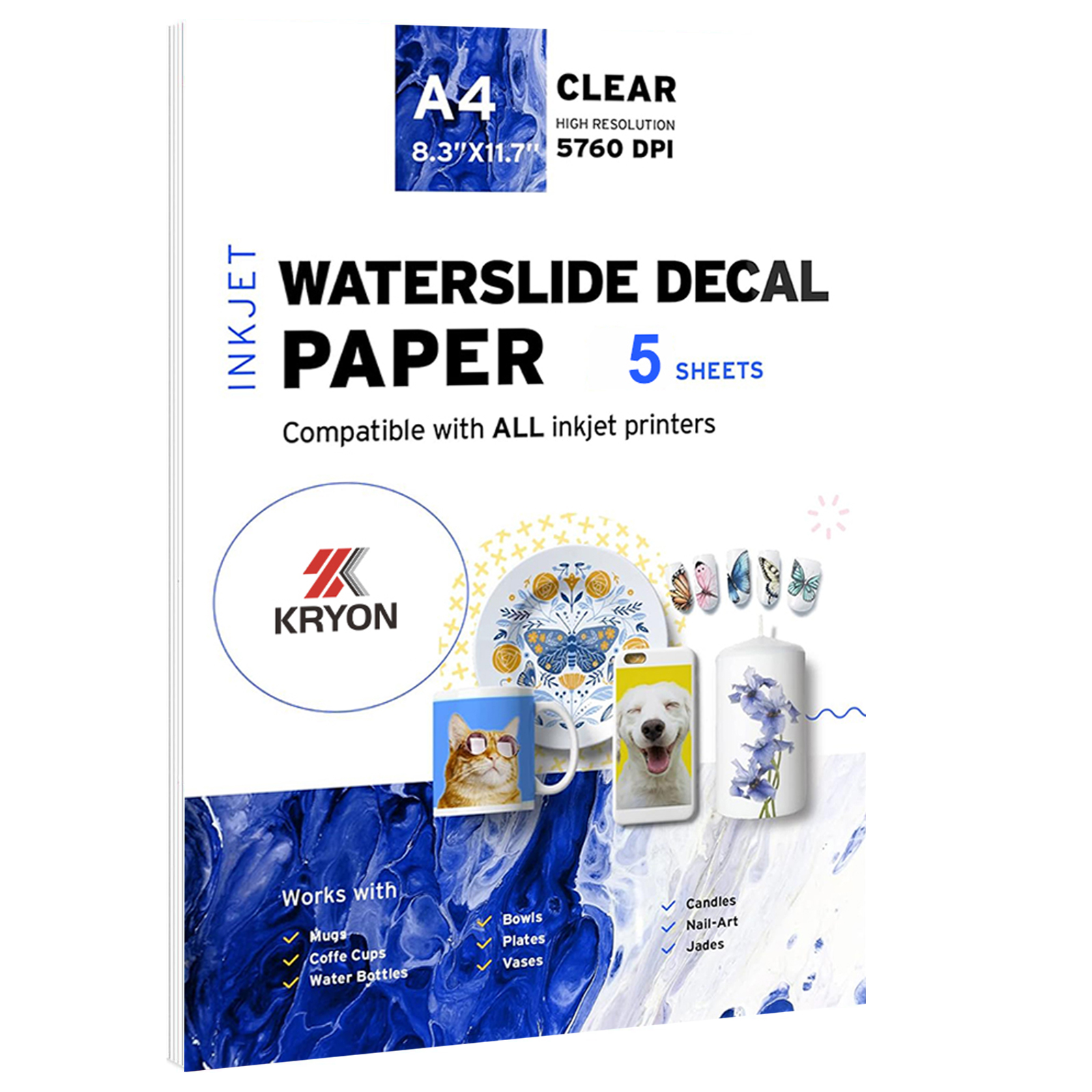 5 Sheets A4 Size Inkjet Waters - Ink Blotter Paper recensione e prezzo