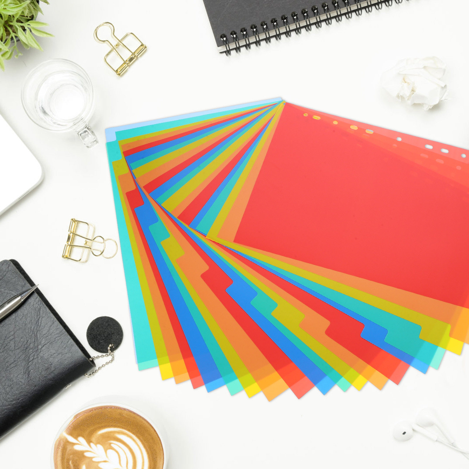 1Set Plastic Index Binder Divi - Tab Divider A4 recensione e prezzo