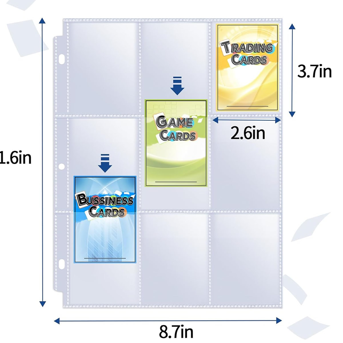 50 Pack 9 Pocket Card Sleeves  - Card Index Box recensione e prezzo