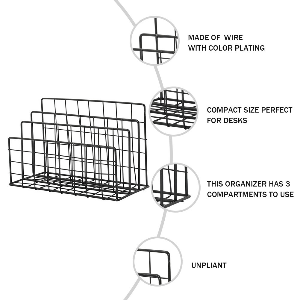 Modern 3 Slot Mail Organizer M - Magazine Holder Rack recensione e prezzo