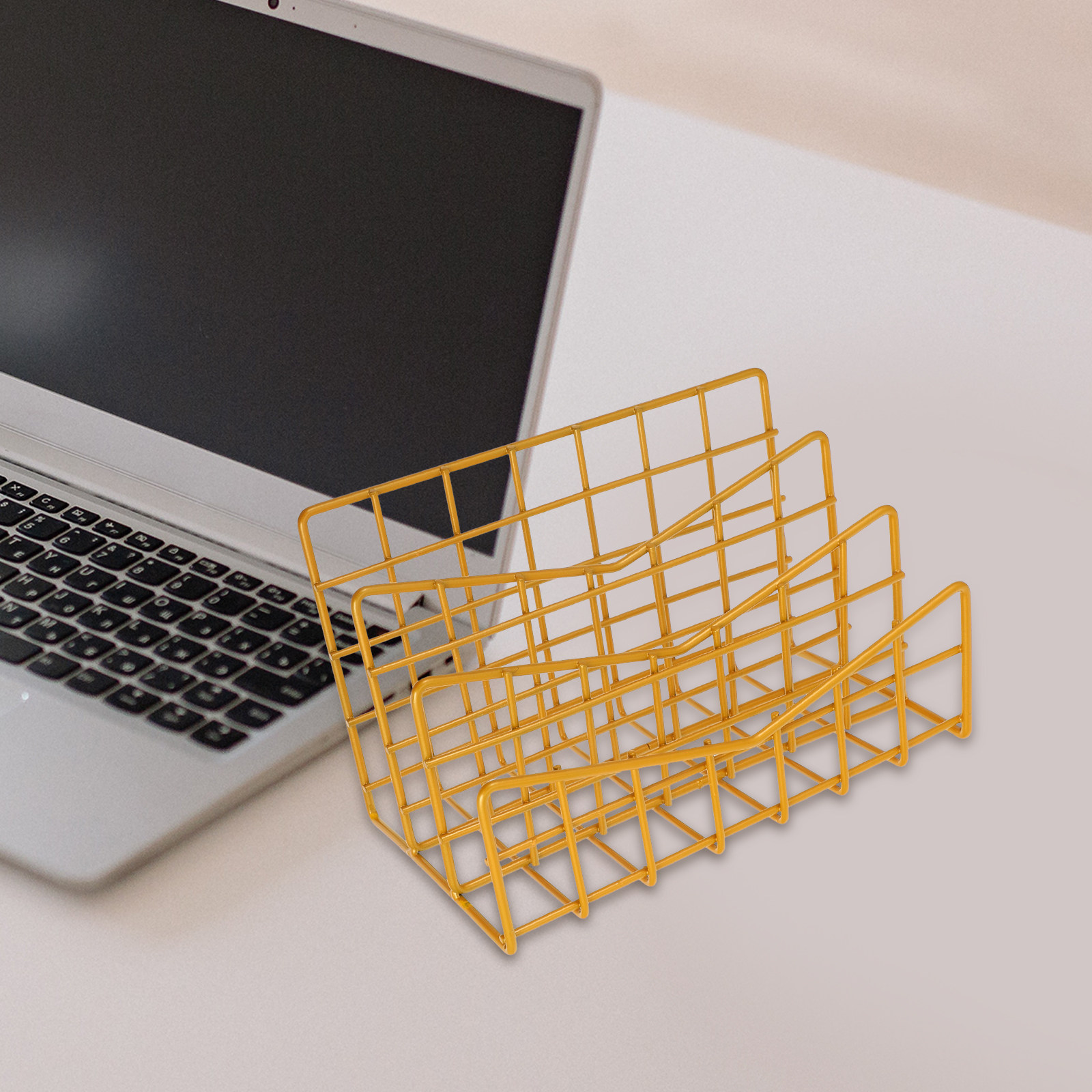 1Pcs Electroplated Metal Stora - Magazine Holder Rack recensione e prezzo