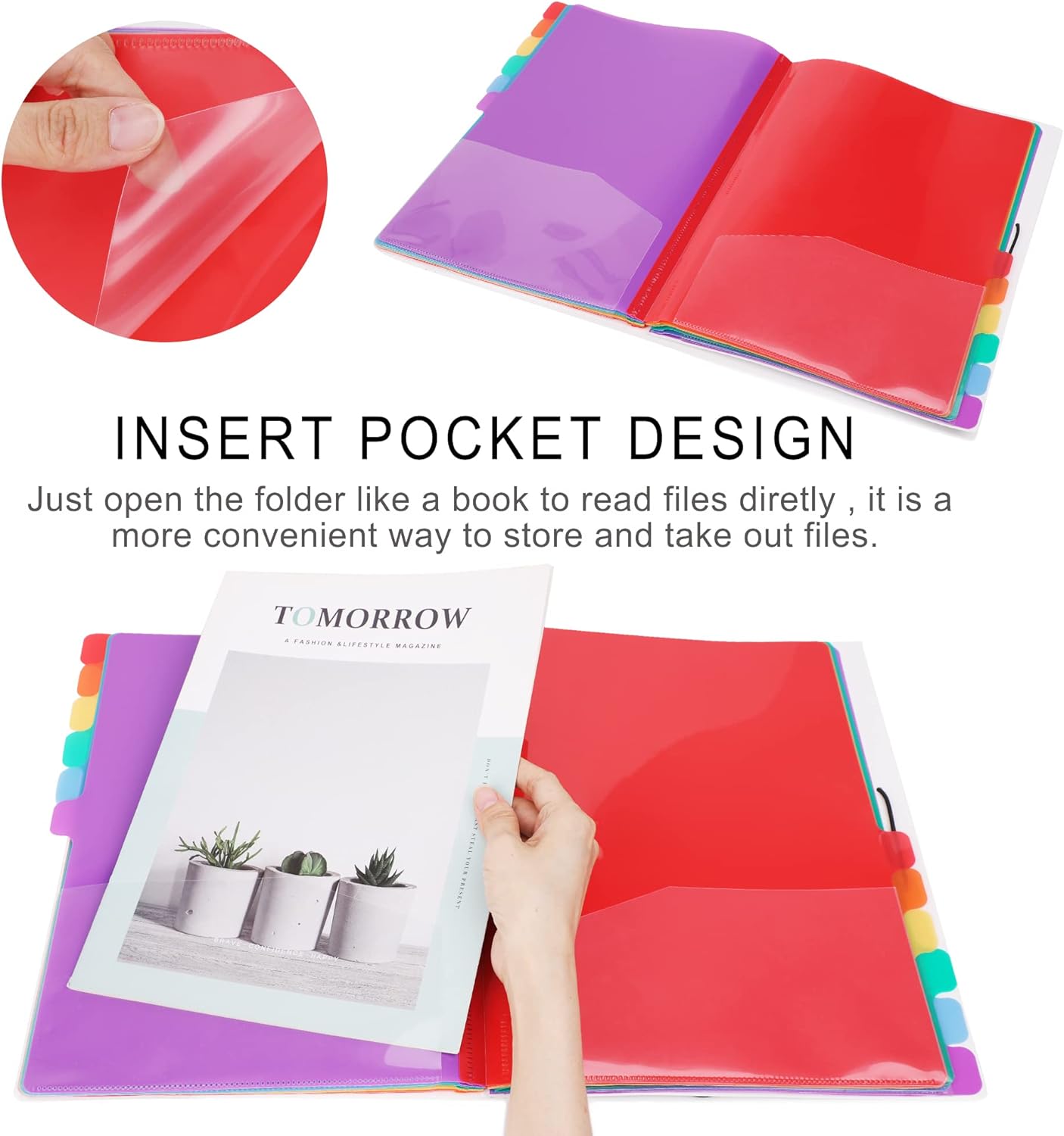 A4 Size Rainbow Tab Expanding  - Tab Divider A4 recensione e prezzo